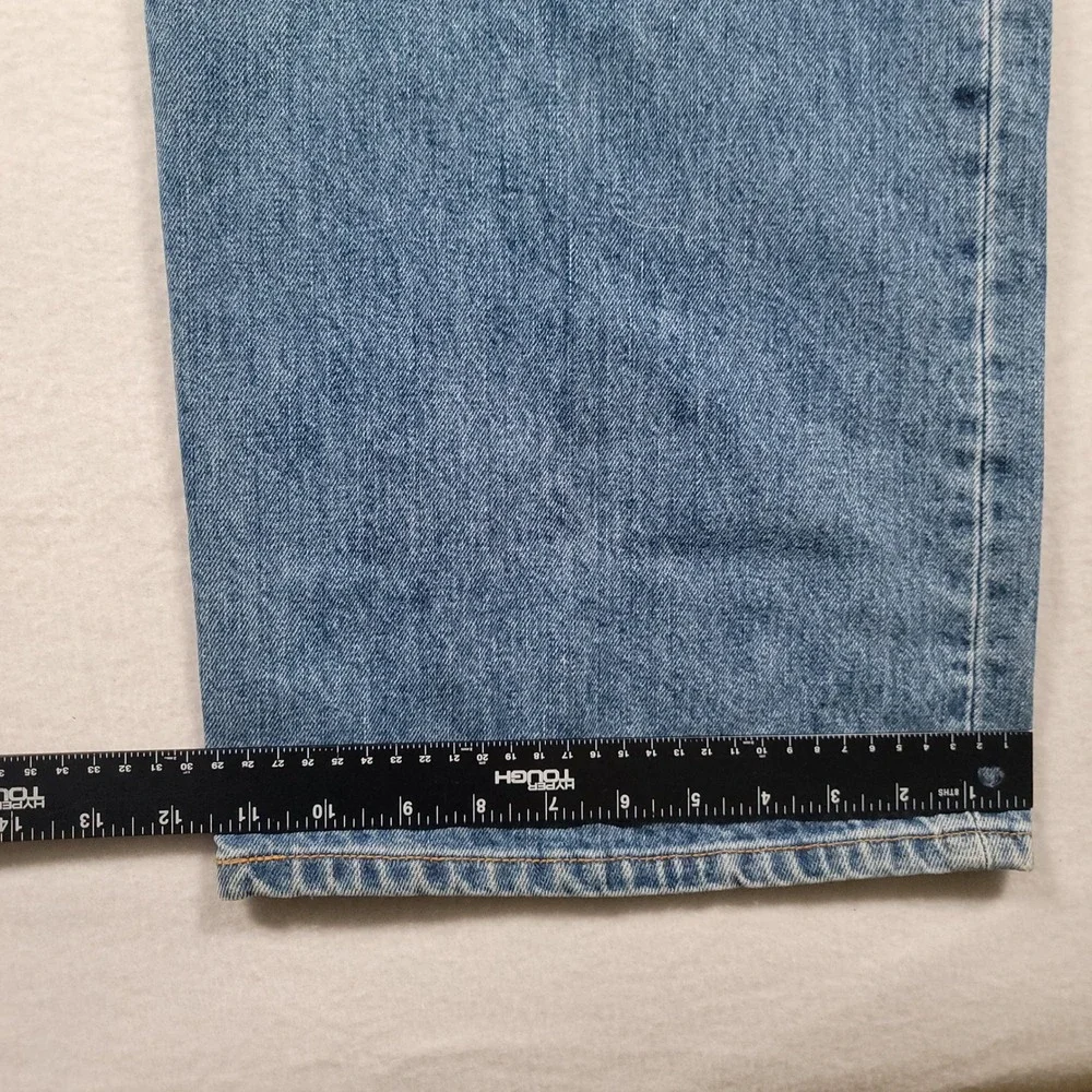 Levis 501 XX Jeans Mens 56x32 Blue Solid Straight Fit Cotton Button Fly Vintage
